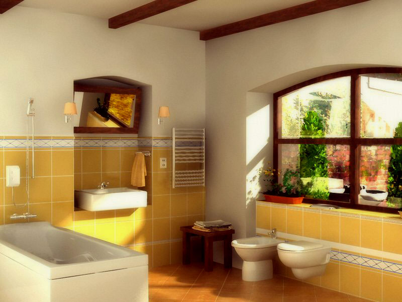 классический дизайн в ванной комнате