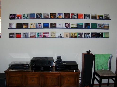 cd storage on wall