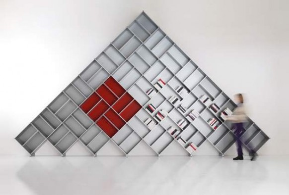 contemporary modular bookcase
