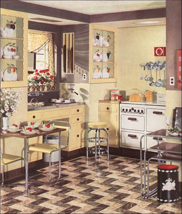 1930 retro chrome kitchen