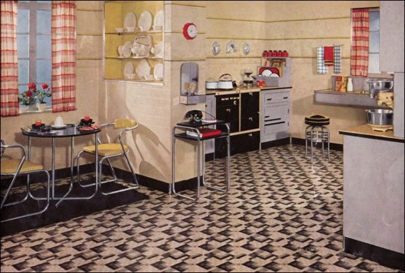 1935 retro kitchen flooring
