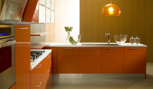 di Iorio cucine orange kitchen