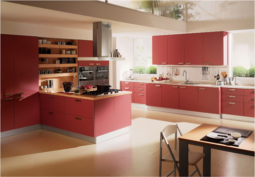 febal red kitchen