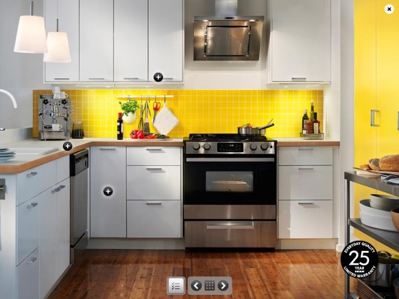 ikea yellow kitchen