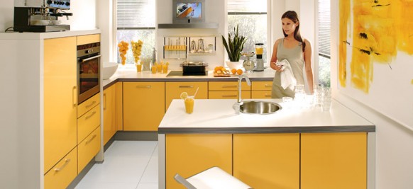 yellow kitchen decor
