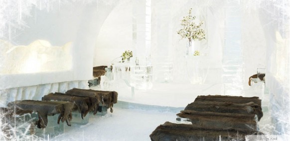 ice hotel beds