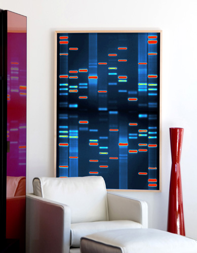 DNA art cool poster