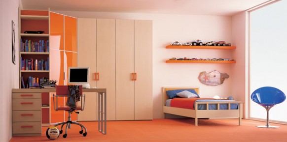 cream-orange-bed-room