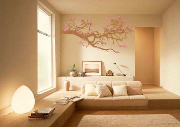 cool wall tat - pink tree