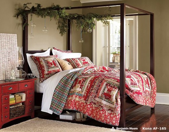 cute bedroom for christmas