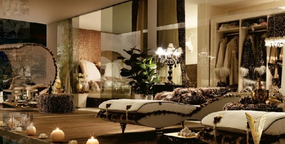 luxurious interiors-black room
