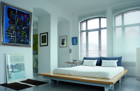 new classic style loft - bedroom