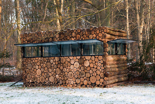 Fancy Log House From Netherlands