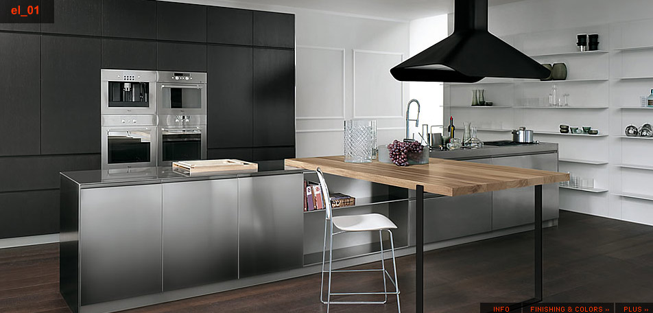 stainless steel kitchen designs