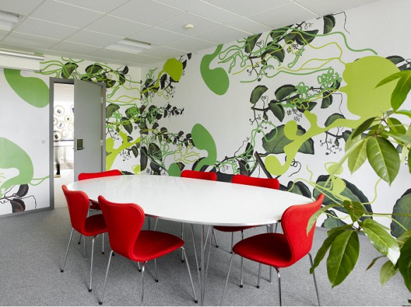 colorful conference room