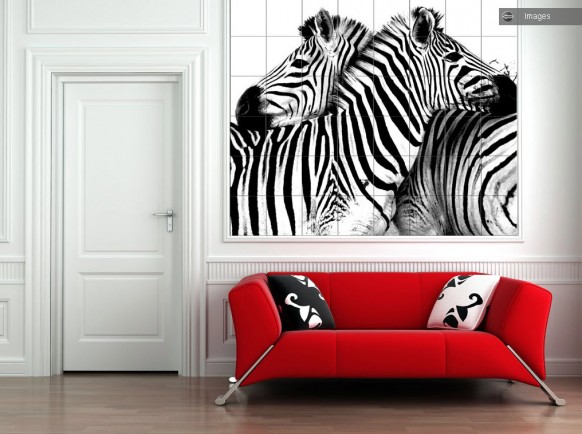 zebra hall tiles