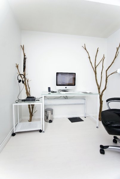 white workspace