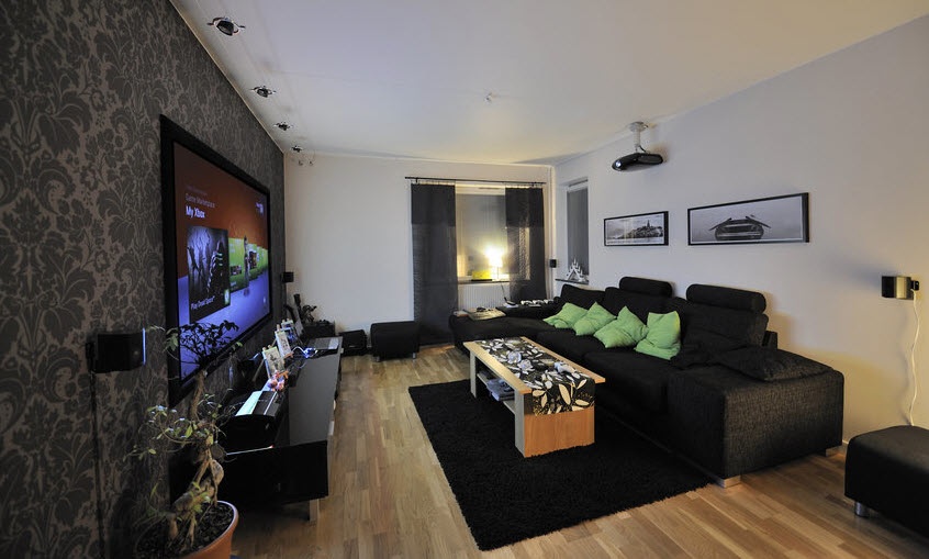 Scandinavian Living Room Entertainment Setups