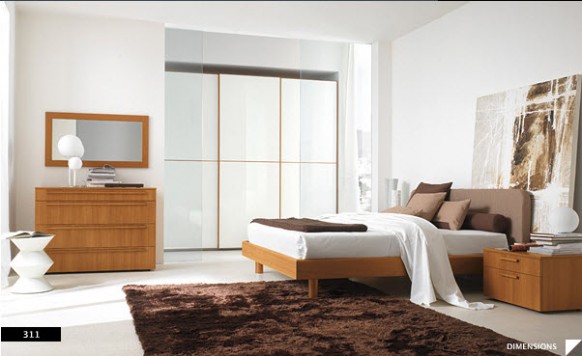 brown rug bedroom