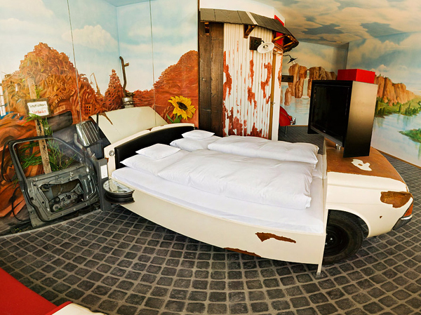 Amazing Car Themed Rooms of V8 Hotel, Germany