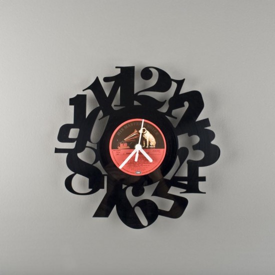 vinyl clock3 recycled art