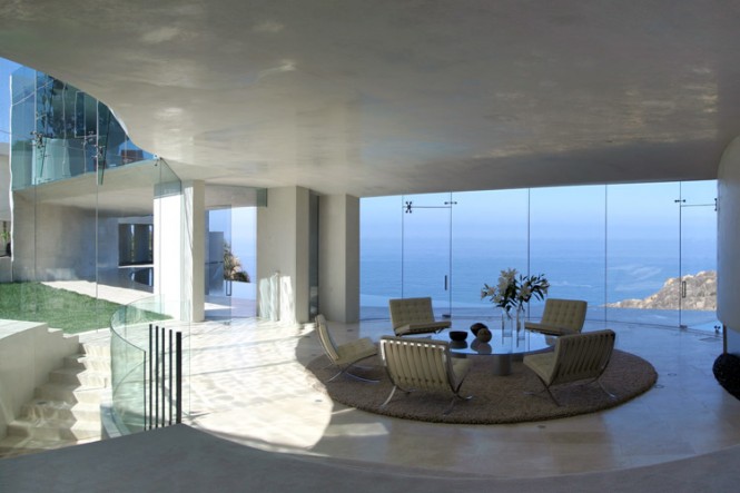 lounge with a sea view