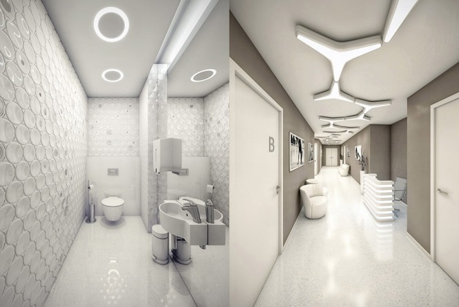 hospital toilet-corridor