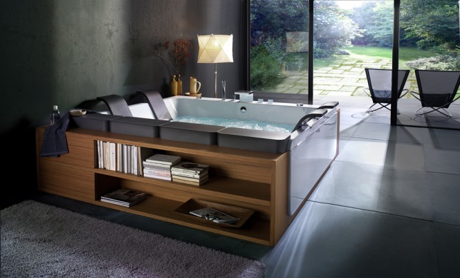 Italian design company BluBleu designed this reclining tub. More on that here.
