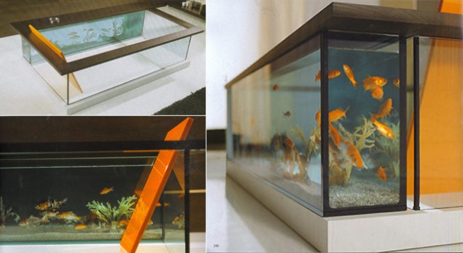 Perhaps a professional scuba diver or even a marine biologist might be as fish-friendly as required of the homeowner who buys this, the $14,500 Moody Acquario. One question lingers: how does one clean out the fish tank? [Via]