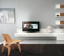 white tv wall mount