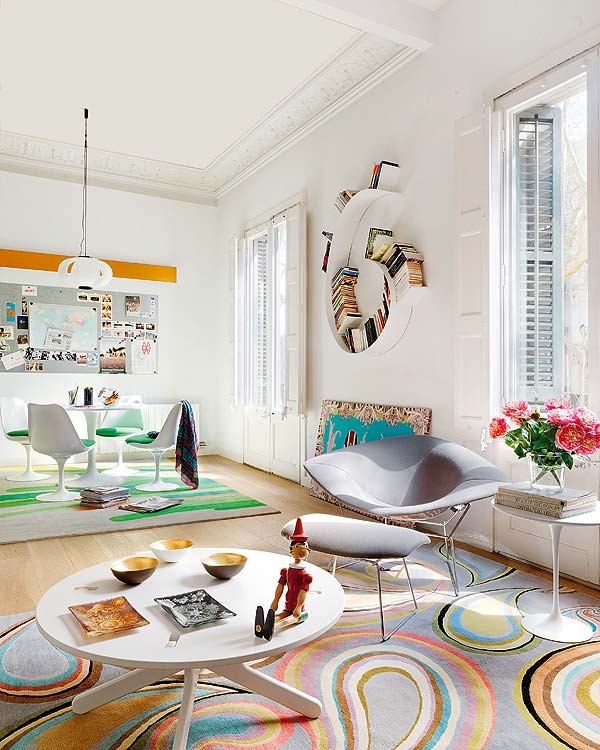 Barcelona House Funky Colorful Decor Interior Design Ideas