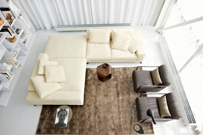 Busnesli Brown and Cream Living Room