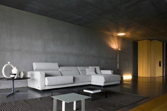 Busnesli Dark Modern Living Room
