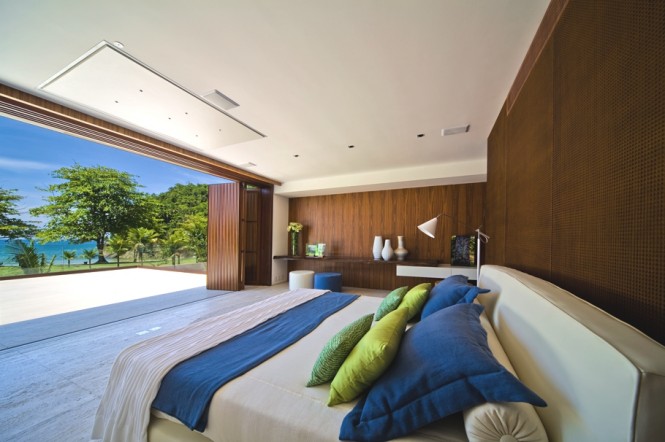 bedroom with view