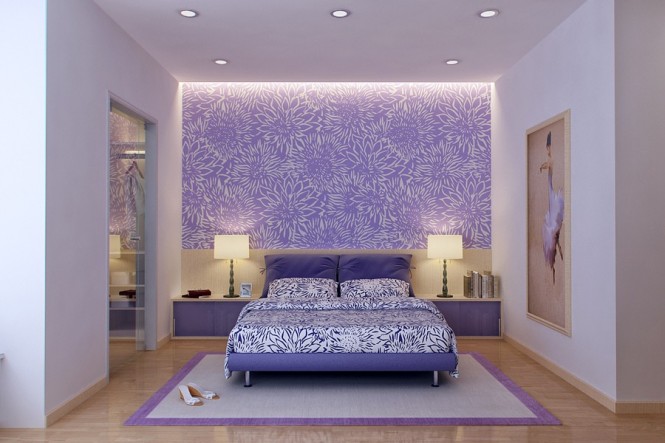 vu khoi purple and white bedroom