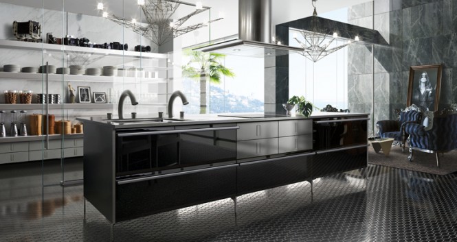 modern kitchen shelfs