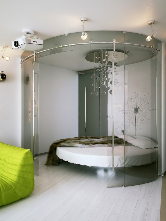 unique circular bedroom