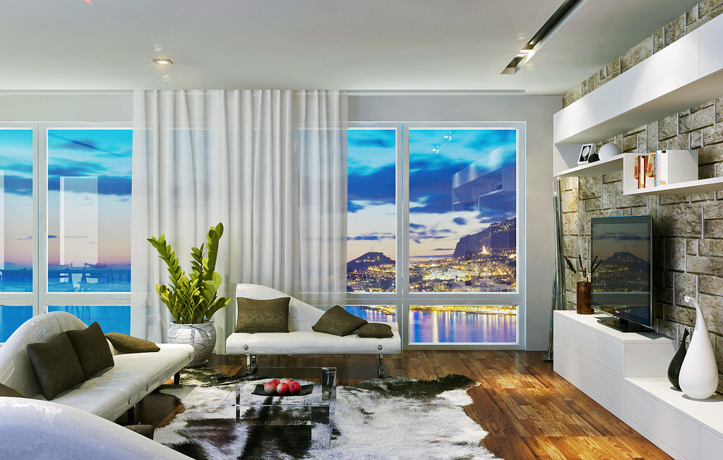 apartment living with sea view | Interior Design Ideas