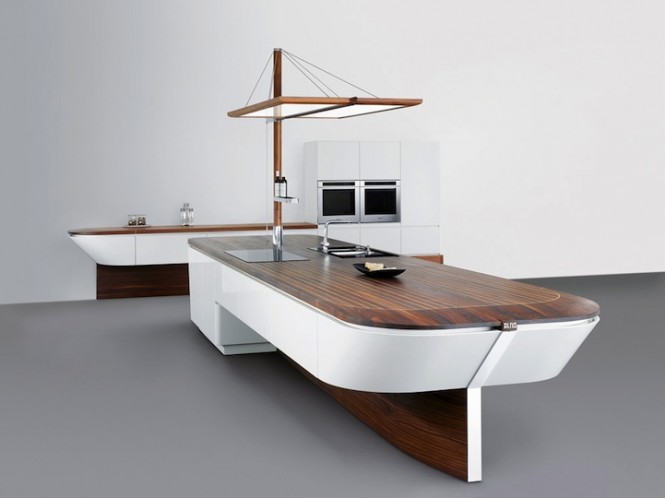 boat shaped kitchen