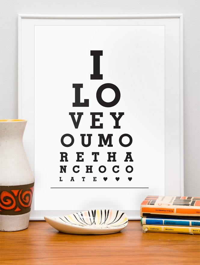 eye test like print