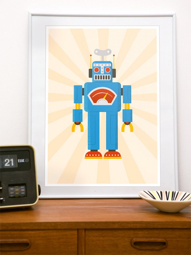 robot poster prints
