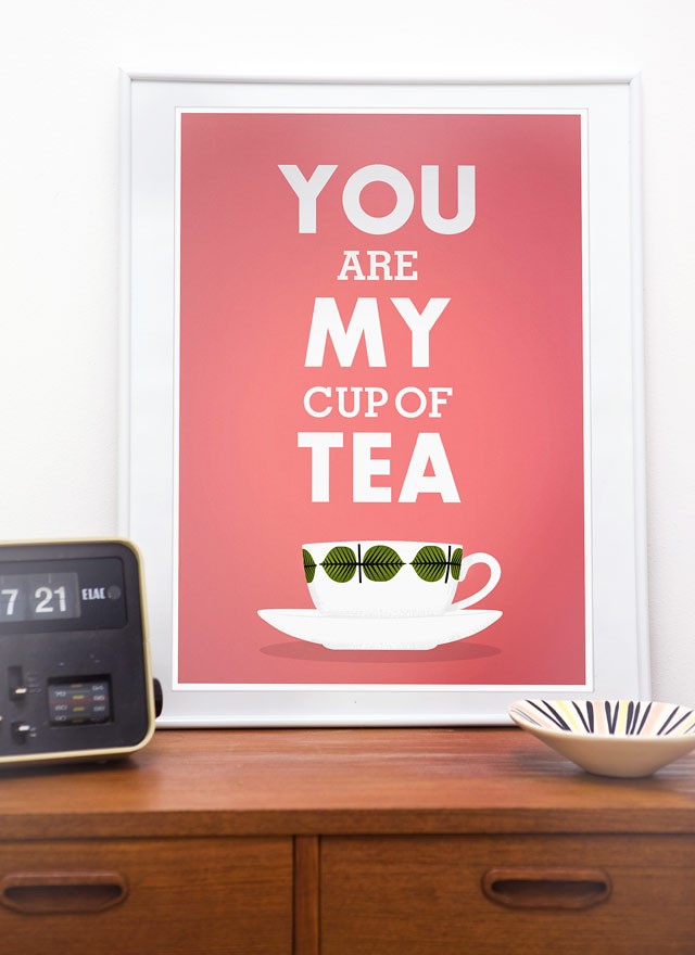 tea poster print