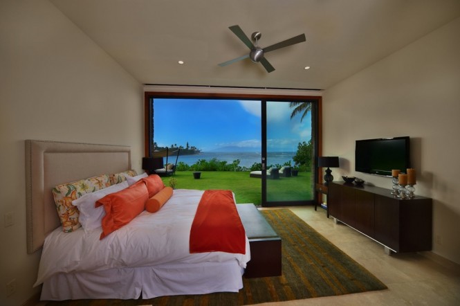 Maui neutral bedroom with views