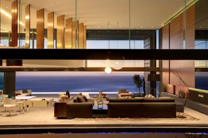 Luxurious interior design living room dining room