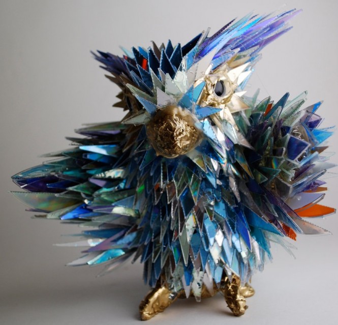 owl bird CD modern sculpture Sean Avery