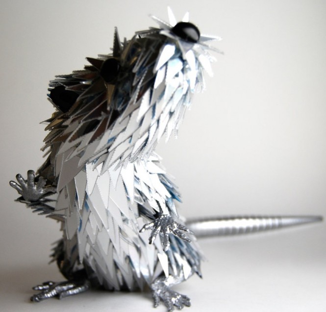 rodent animal mixed media sculpture Sean Avery