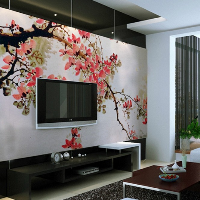 Chinese Cherry Blossom Wall Mural