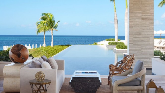 True to the relaxed yet polished Caribbean aesthetic, the Viceroy Anguilla offers idyllic residences complete with a private infinity pool, an interior filled with marbled floors, walls and countertops, state-of-the-art stainless steel appliances, and a host of swish furniture throughout.