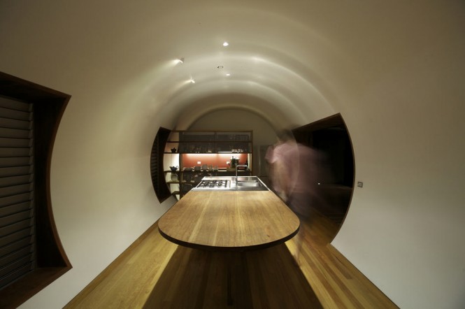 curved kitchen wooden worktops