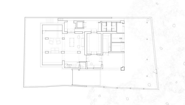 Courtyard house floor plan 01